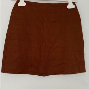 Reformation Brown Mini Skirt